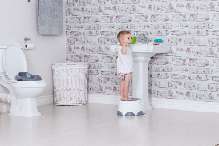 STEP n POTTY BUMBO ENTRENADOR BAÑO GRIS-4