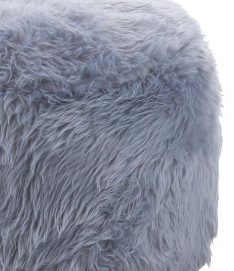 Pouf Brid Gris Piel Sintética 35x35x45 cm Máxima Design-4