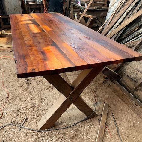 Mesa Comedor Roble Rojo X 140x80cm-2