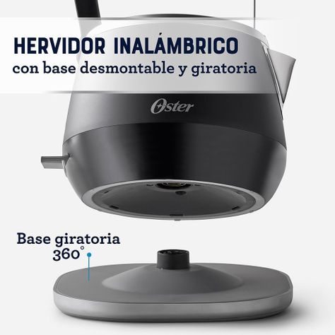 Hervidor eléctrico Oster® premium con capacidad de 1.5L BVSTKT4510B-1