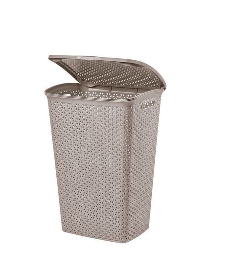 Cesto Canasto Para Ropa Bali 55 Litros Con Tapa-0