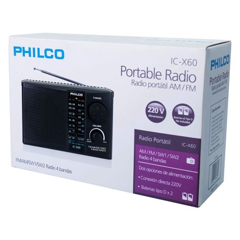 Radio Portatil Philco AM FM ICX-60-1