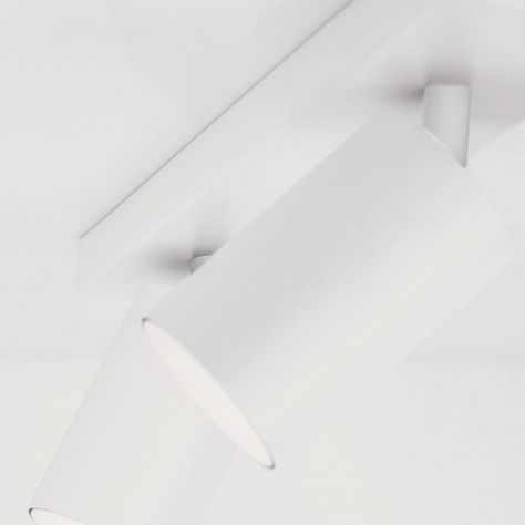Foco Spot Para Cielo o Muro Porta 2xGU-10 Blanco M-2