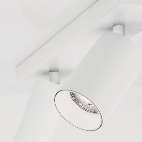 Foco Spot Para Cielo o Muro Porta 2xGU-10 Blanco M-3