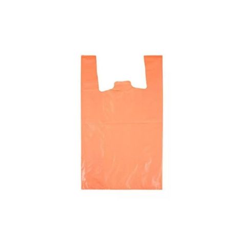 Bolsas Tipo Camiseta Plástica 35x45 Naranja 100U-0