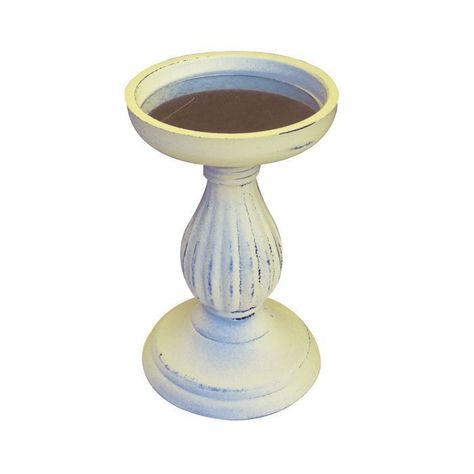CANDELABRO WHITE CALVIN M (10.5 x 10.5 x 17 cm)-1