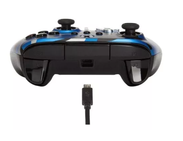 Control Powera Enhanced Wired - Blue Camo Xbox Sx|s - Sniper-1