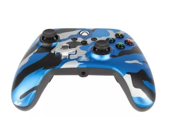 Control Powera Enhanced Wired - Blue Camo Xbox Sx|s - Sniper-2