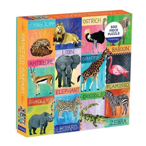 PUZZLE 500PCS, SAFARI PINTADO-1