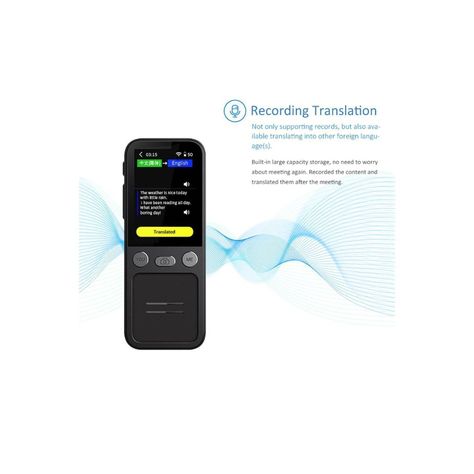 Traductor de voz instantáneo portátil T16 V2, Bluetooth , en tiempo Real, compatible con 14 idiomas sin conexión-2
