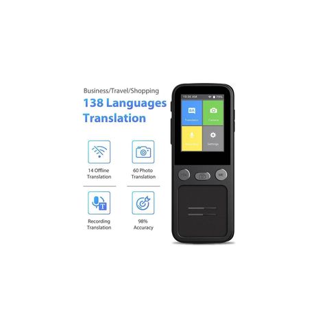 Traductor de voz instantáneo portátil T16 V2, Bluetooth , en tiempo Real, compatible con 14 idiomas sin conexión-1