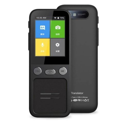 Traductor de voz instantáneo portátil T16 V2, Bluetooth , en tiempo Real, compatible con 14 idiomas sin conexión-0