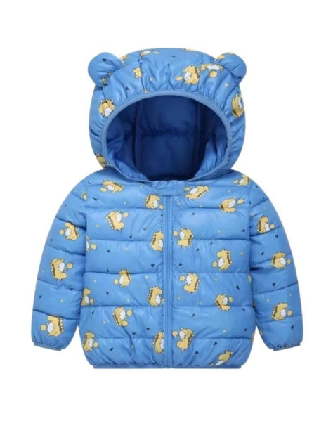 Parka Niño con Capucha y Mangas Bebe Azul-0