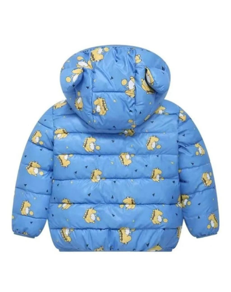 Parka Niño con Capucha y Mangas Bebe Azul-1