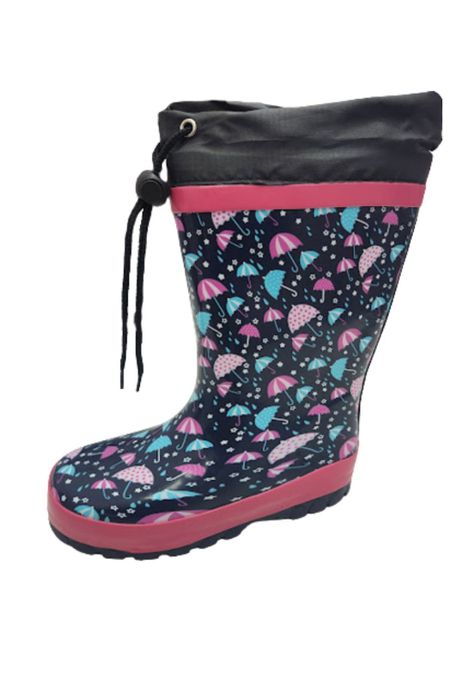 Bota de Lluvia Fucsia Niña-0