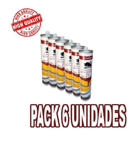 Pack 6 Unidades Adhesivo De Montaje Cartucho 300 Ml-1