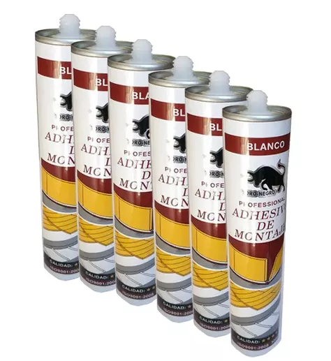 Pack 6 Unidades Adhesivo De Montaje Cartucho 300 Ml-0