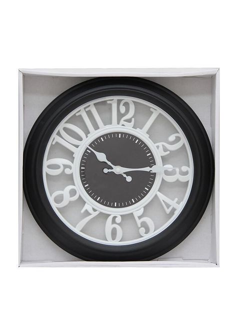 Reloj de pared Ø30 cm. Negro ø30 x3 cm-0