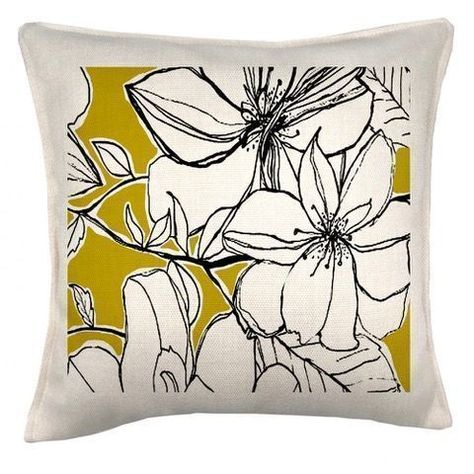 Cojin Flores Limón 45x45-0