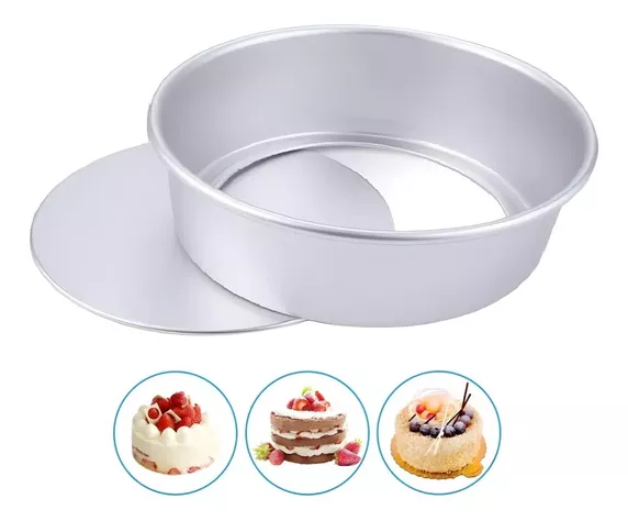 Molde De Aluminio Para Torta Molde Desmontable Molde 24x10cm-1