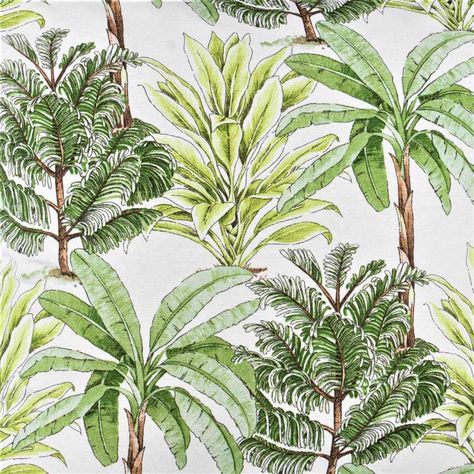 Set 2 cojines Lona Española Palmeras  50x50 Verde-2