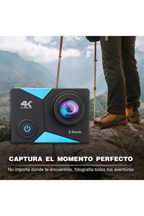 Cámara Deportiva 4K con WiFi AC-166 Negro-5