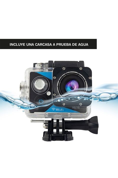Cámara Deportiva 4K con WiFi AC-166 Negro-2