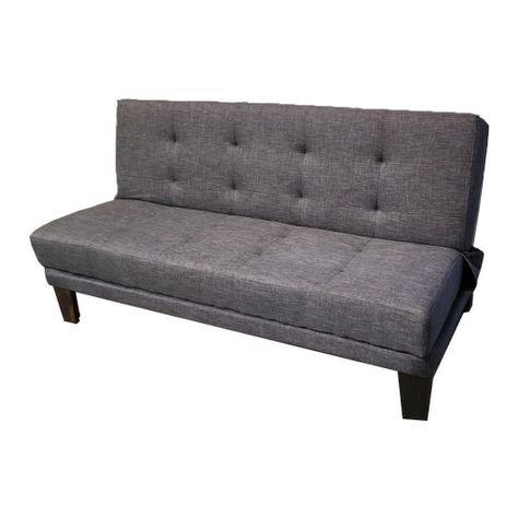 Futon Patagonia Gris Lino 3 Cuerpos Pmadera-2