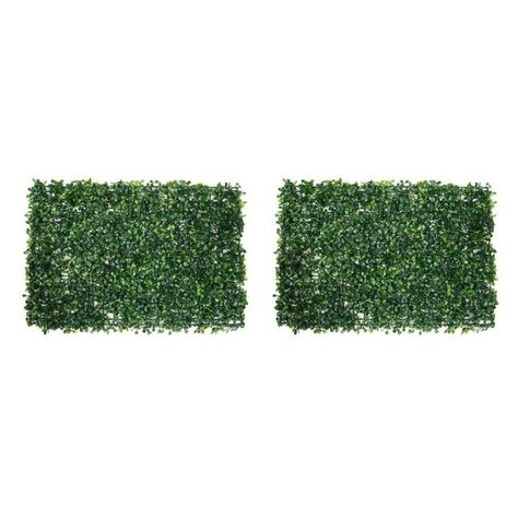 Pack 2 Pasto Palmeta Artificial Trebol Vetrical 60x40cm-2