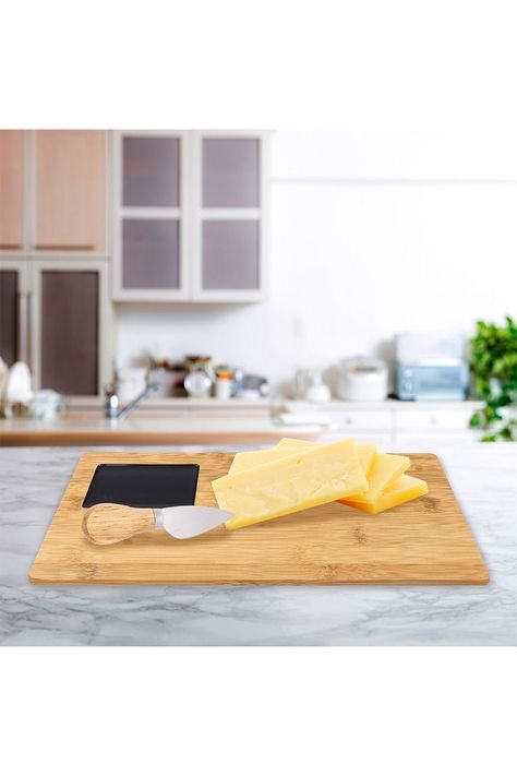 Tabla de Quesos Rectangular M con Utensilios Beige-1