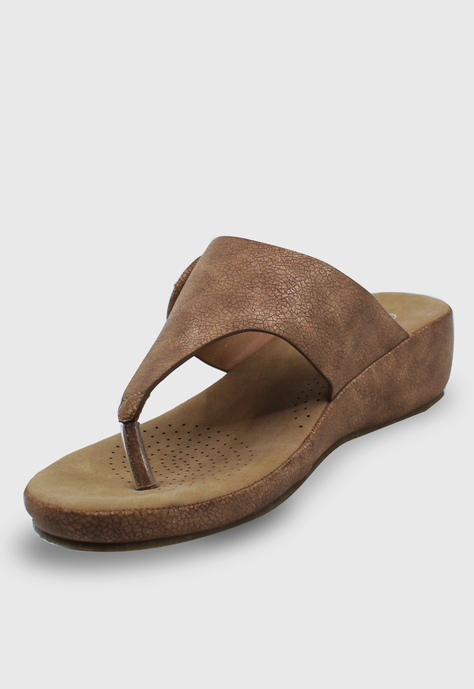 Sandalia Mariel camel Stylo Shoes-1