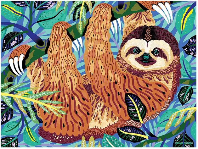 PUZZLE 300PCS, PEREZOSO PIGMEO, PELIGRO EXTINCIÓN-0