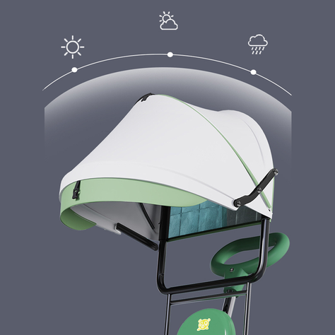 Triciclo Infantil Musical con Toldo y Luces-1