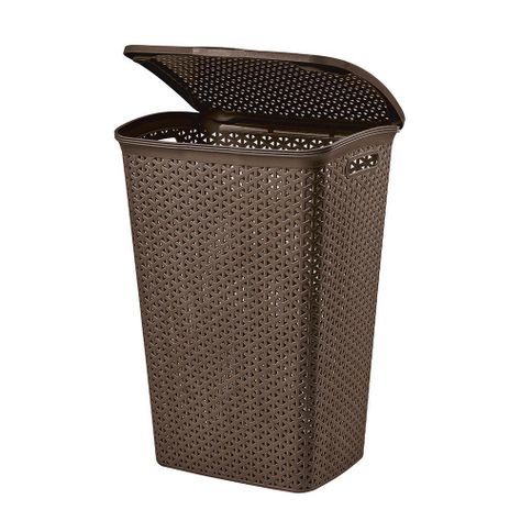 Cesto Canasto Para Ropa Bali 55 Litros Con Tapa-0