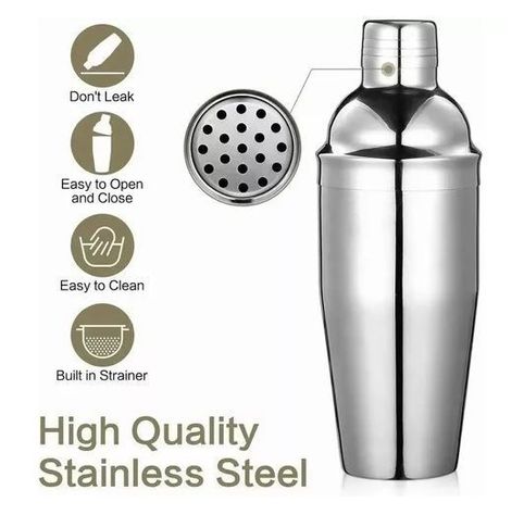 Set Coctelería Profesional Coctelera Barman Bartender 10 Pzs-1