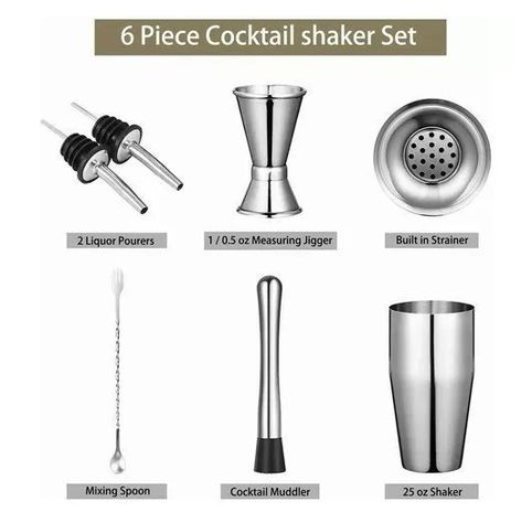 Set Coctelería Profesional Coctelera Barman Bartender 10 Pzs-3