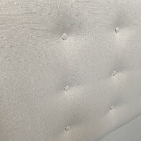 Respaldo Botoné Premium Lino Crema - 1 Plaza-1