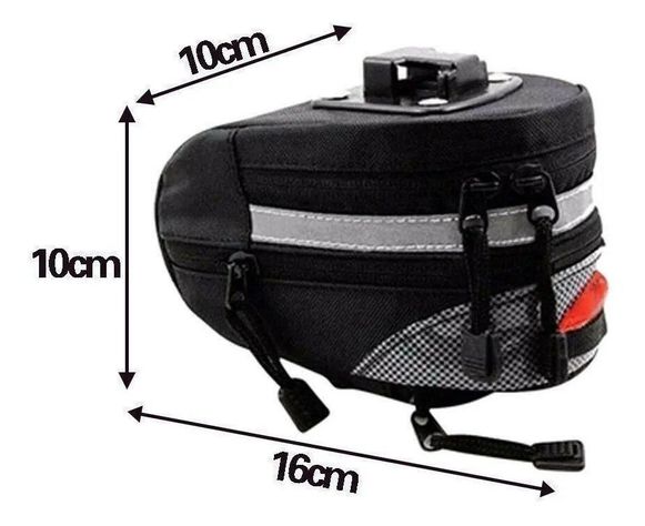 Bolso Estuche Bicicleta Sillín Removible Multi-uso-3