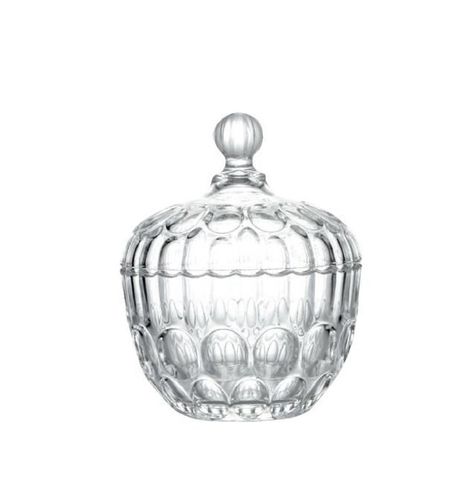 Bombonera Azucarero Caramelera Decorativa De Vidrio 11x14cm-0