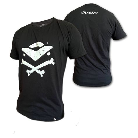 Polera Vívela  Bones Negra LIFESTYLE-2
