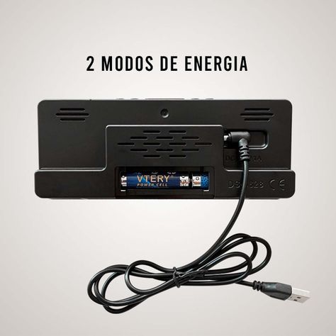 Reloj Despertador LED Multifuncional, Dormitorio-5