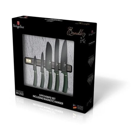 Cuchillos Acero Inoxidable Emerald + Barra Magnética 6pcs-0