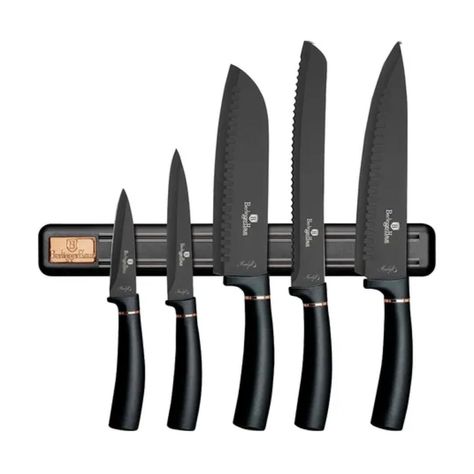 Cuchillos Acero Inoxidable Emerald + Barra Magnética 6pcs-1
