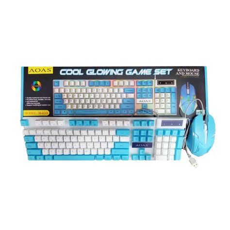 Kit Teclado y Mouse M-450 AOAS Azul-0