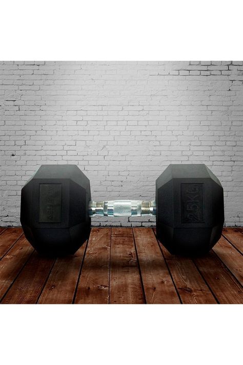 Mancuerna Hexagonal 25 Kg Negro-4