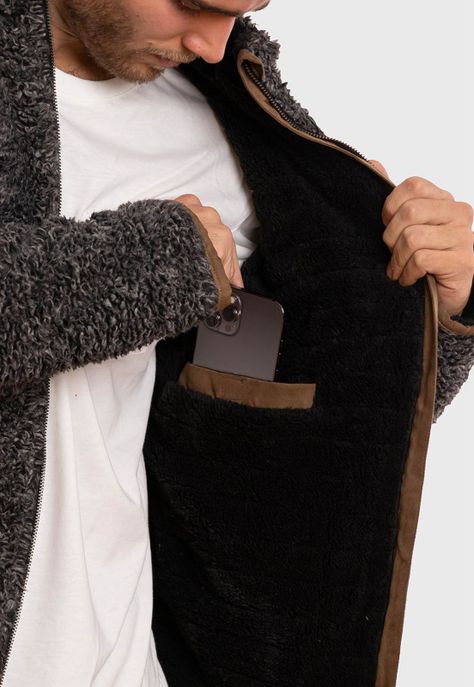 Chaqueta Chiporro Lumber Negro Melange. -5