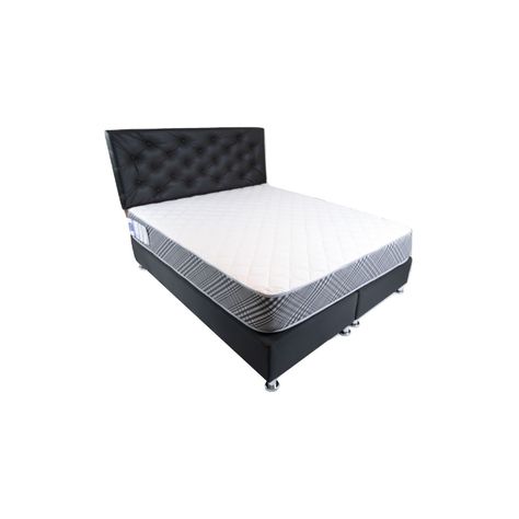 Respaldo HVM 2 plazas Botone Negro Cuero PU-2