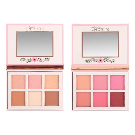 Pack Paleta Blush/ Rubor e Iluminador y Contorno "Floral Bloom" de Beauty Creations-0