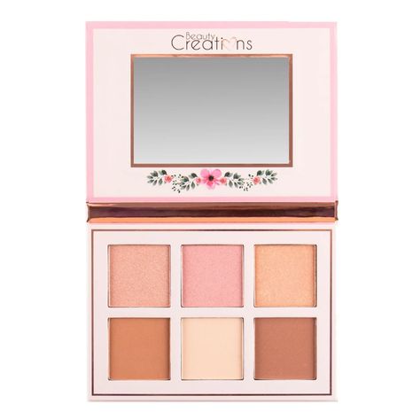 Pack Paleta Blush/ Rubor e Iluminador y Contorno "Floral Bloom" de Beauty Creations-1