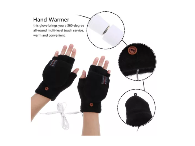 Guantes Calefactores Con Conexion Usb Calentador De Manos-3